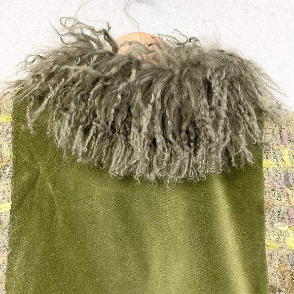 Audrey Elizabeth Velvet Pant Set Womens Medium Patchwork Woodsy Goblincore 70s‎ - Picture 7 of 16